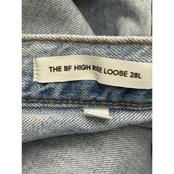 Aritzia DENIM FORUM Women’s Size 28L The BF High Rise Loose Jeans Slim Leg - Picture 11 of 16